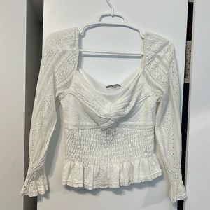 Long sleeve peplum top